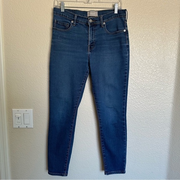 EVERLANE Mid Rise Ankle Skinny Jeans Blue Size 30 - Picture 3 of 12